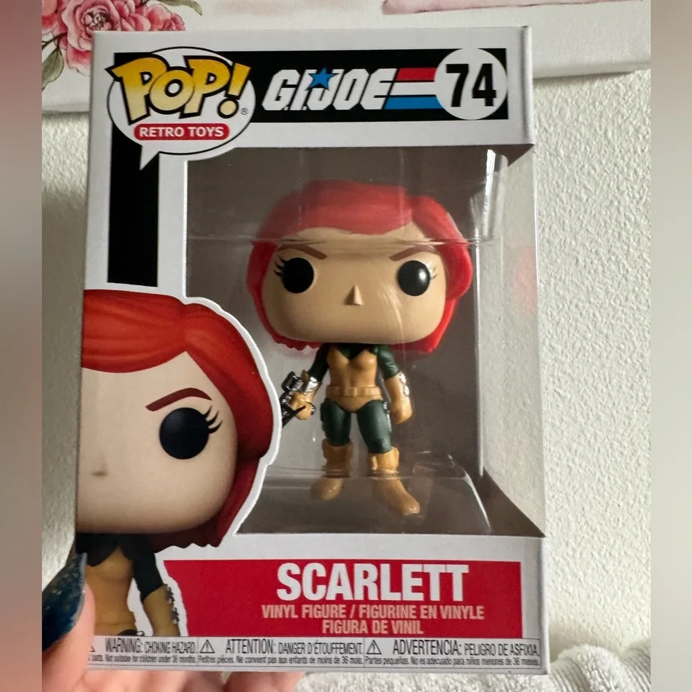 Funko Pop GI Joe Scarlett with Red Hair and Green Outfit